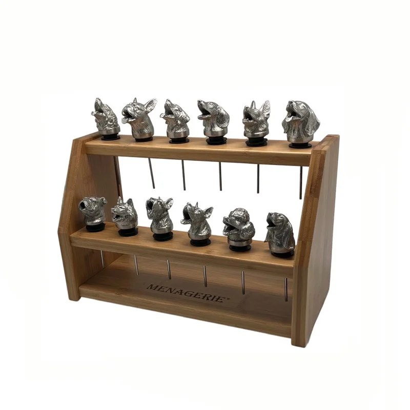 Menagerie Bamboo 2-Tier Display — MENAGERIE WINE POURERS